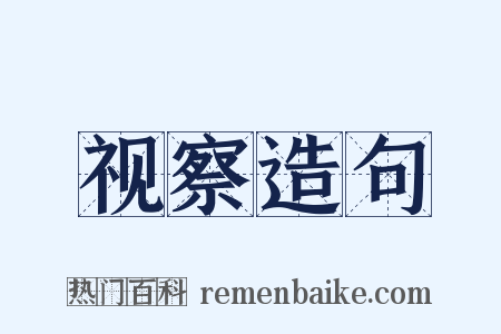 视察造句是什么意思的图片